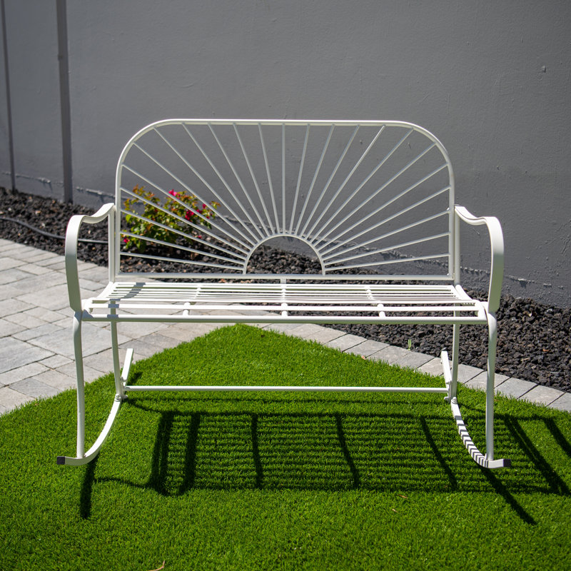 Banc berçant en fer XBrand, Blanc