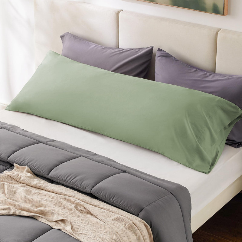 Rayon from Bamboo Pillowcase with Envelope Closure, Sage Green, Body Pillowcase