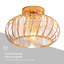 28CM Crystal Iron Small Flush Mount-1077437028