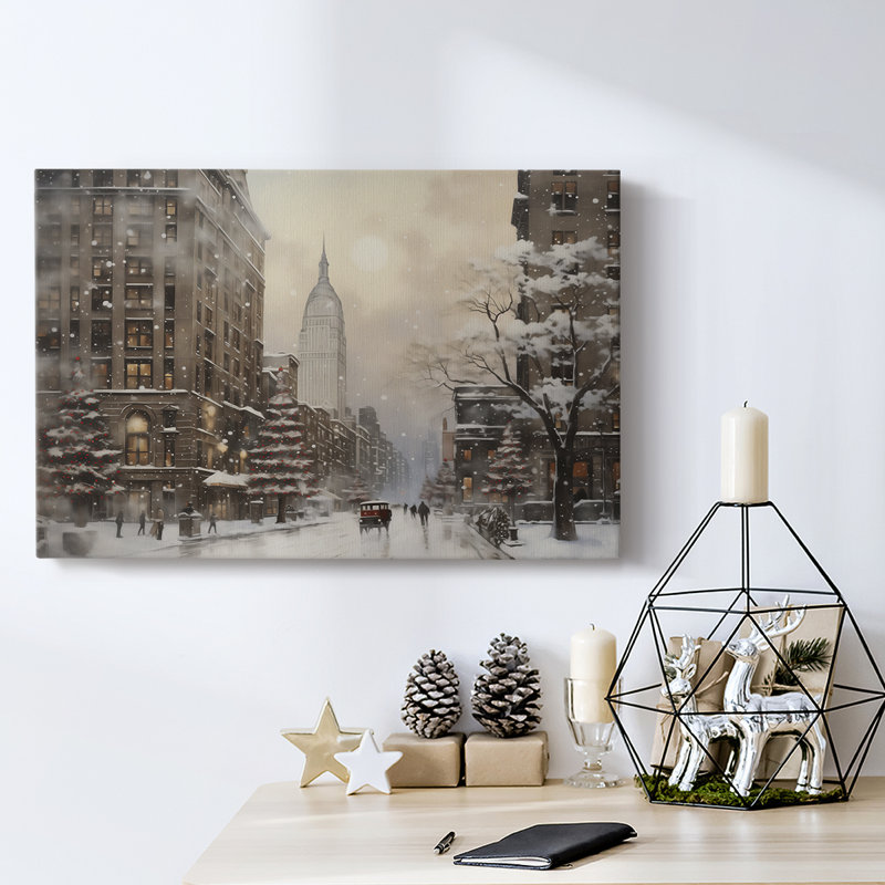 Christmas Holiday Arts - Toile tendue avec châssis, H 40 po x l 60 po