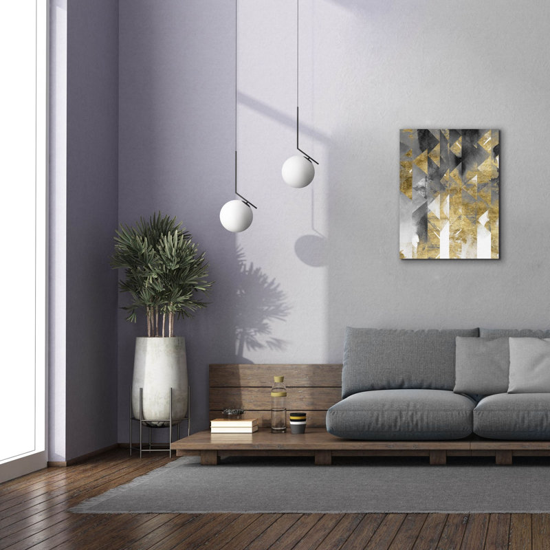 "Epic Graffiti" Gilt Reflections 2 "par Chariklia Zarris, art mural sur toile, 26 po x 34 po