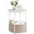 Blanc mat / brun