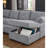 Nyhan Upholstered Corner Sectional With Pull Out Loveseat And Storaged Chaise-214565222
