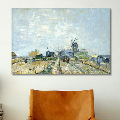 " Montmartre Molens En Moestuinen (Mills And Vegetable Gardens) " by Vincent Van Gogh