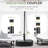 Ladanian Plastic Mobile Free Standing Base with 4 Wheels and 2 Locks