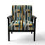 Serene Stripes - Fauteuil d'appoint rembourré à rayures et motifs