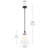 1 Light Updated Traditional Pendant with Glass-111187556-111187557-111187558