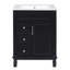 Meuble-lavabo 24 po avec lavabo en céramique 24 po et 2 tiroirs-1317424629