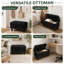 Upholstered Linen Storage Footstool