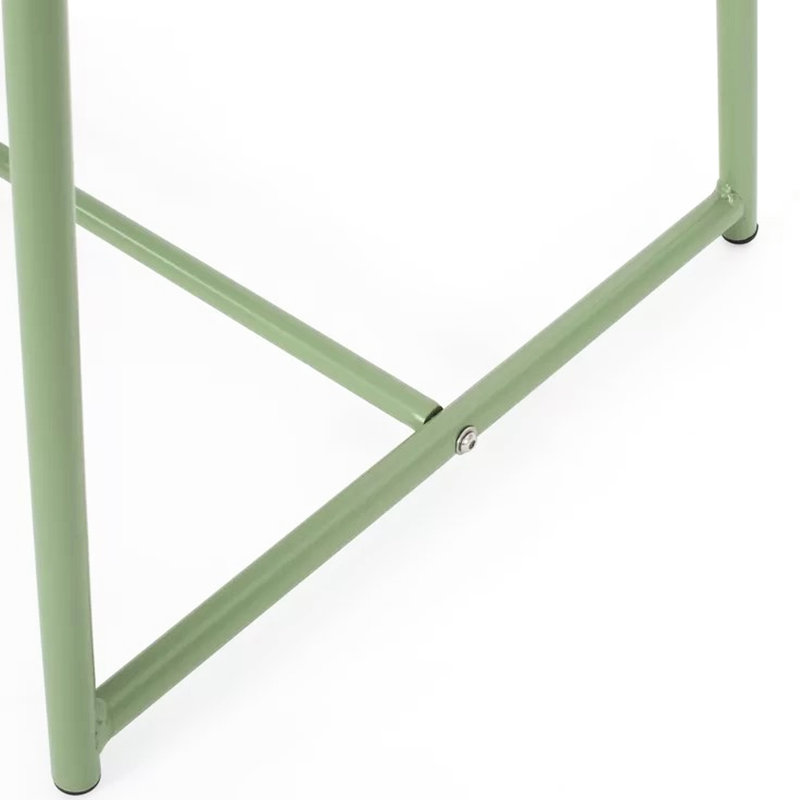 Table d'appoint en fer 15,5 po H, moderne avec ornement en maille, l 19,29 po x P 18,36 po H 7,71Lb, Vert