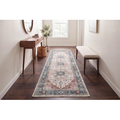 ELISE 2.6X7.6 6302-351 RED/BLUE/BEIGE