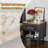 2 Set Nightstands with Slatted Drawer Decor
