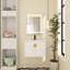 Ensemble de meuble-lavabo simple 27,8 po avec plateau en céramique Ethleen-1481139239