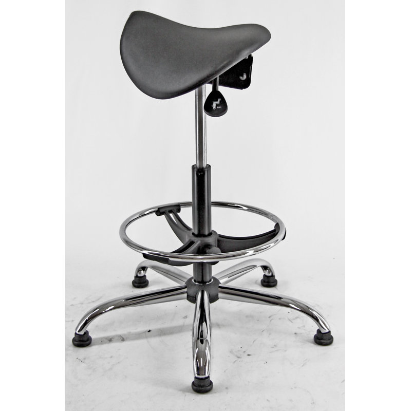 Glenshaw Adjustable Height Active Stool with Footrest
