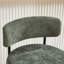 Tabourets de bar modernes 26,8 po à dossier arrondi et chaises de bar en chenille-123423192