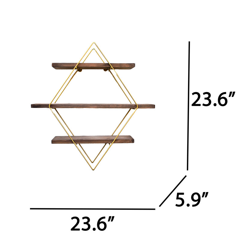 3 Piece Diamond Tiered Shelf