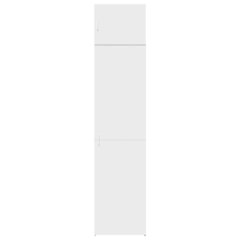 Slim Storage Cabinet 50X42.5X225 Cm Engineered Wood, White