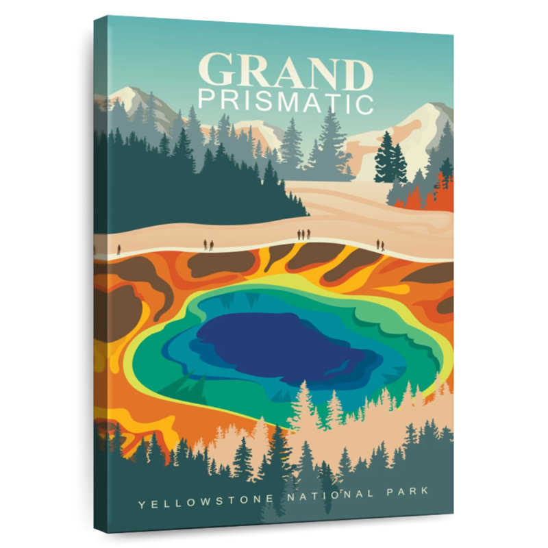 Grand prismatique, H 30 po x l 20 po