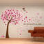 Décalcomanie murale arbre et papillons énormes