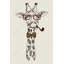 Drôle de girafe avec toile encadrée | Animal Home Decor