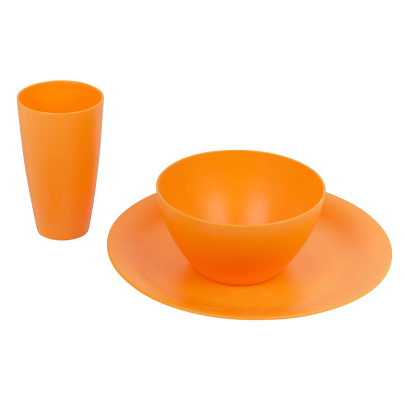 Farsund Dinnerware Set 12 Piece, Orange