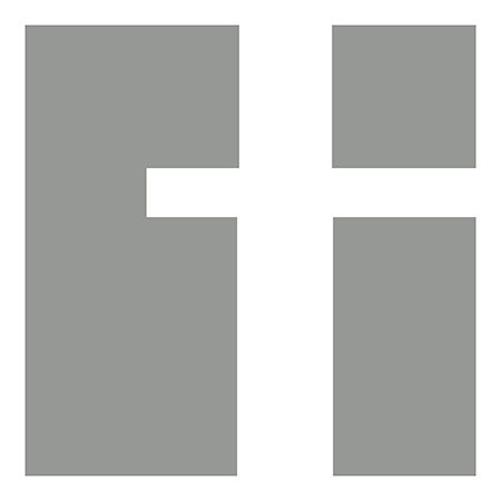 « the type »-impression sans cadre sur papier, T, H 12 po x l 12 po x P 1,5 po
