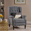 Fauteuil inclinable capitonné en tissu-1736306018