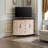 Rustic Corner Cabinet with Vintage Handles-105297784