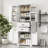 Storage Cabinet with Multi-Functional Storage Space, Doors with Storage Shelves, 2 Drawers, Adjustable Shelf-1442474218