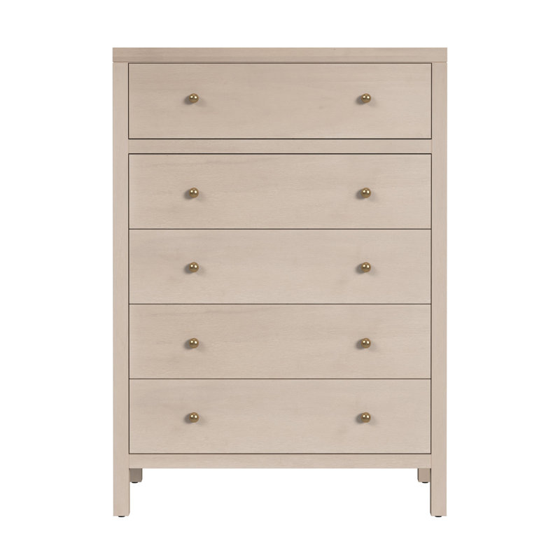 Commode 5 tiroirs Celine, Taupe antique