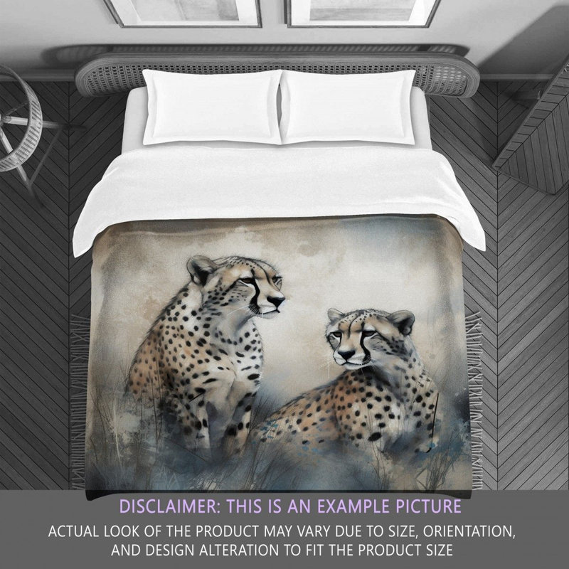 Literie Cheetah Wildlife Mazzie Mazzie, Édredon simple