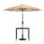 Parasol brun clair est en rupture de stock sélectionné