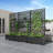 Metal Planter Box with Trellis with Wheels-1412848772