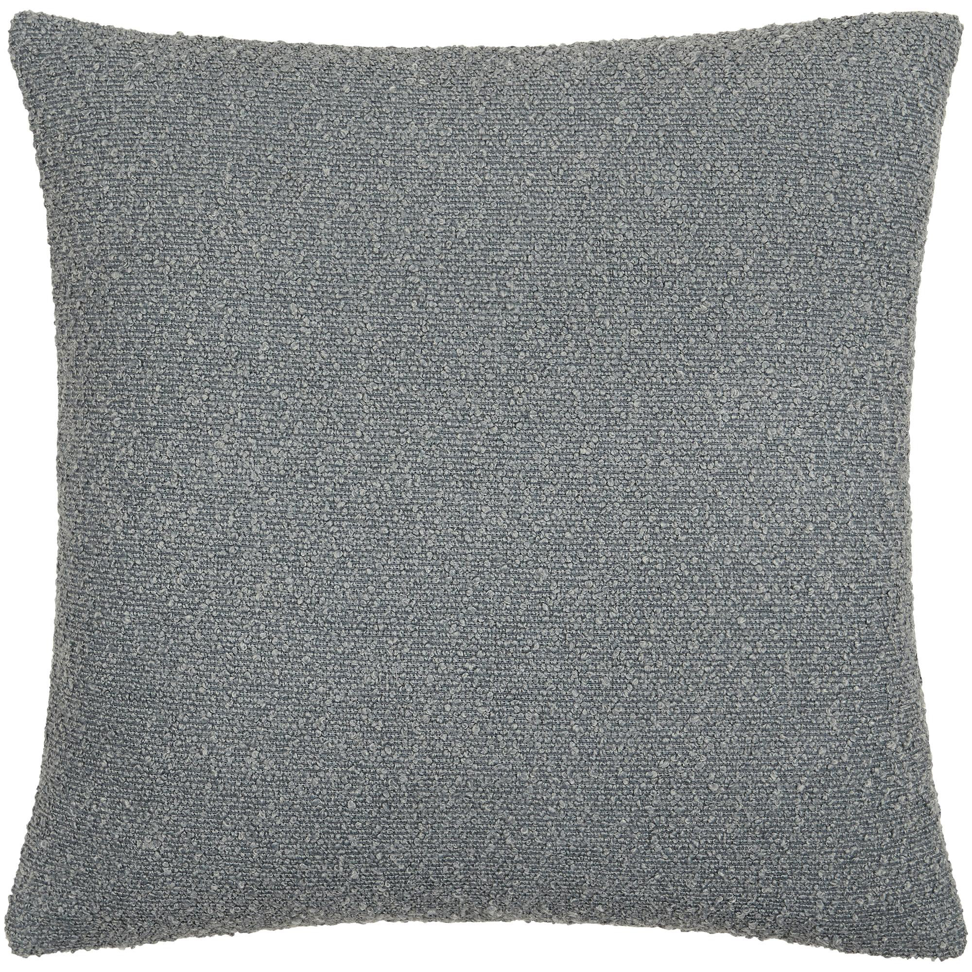 Amalfi Boucle Throw Pillow, Slate, 20" x 20", Pillow Cover Only - No Insert