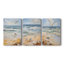 Série Sea and Shore CXIV - Ensemble de 3 toiles tendues avec châssis - Prêt à être accroché-742021304