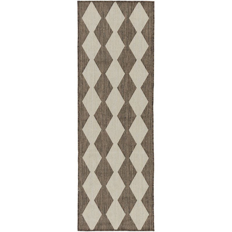 Positano Indoor / Outdoor Rug, Runner 2'2" x 8', Brown