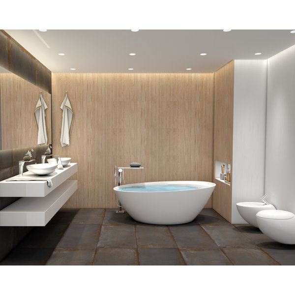 XTONE - OXIDE BROWN Porcelain stoneware wall/floor tiles with metal effect  By Porcelanosa