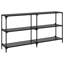 Console Table With Glass Top Steel-588766928-588766941