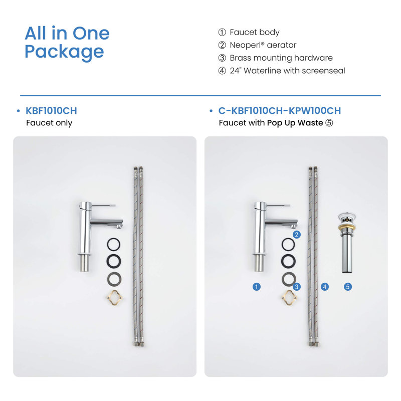 Elegant Chrome High-Arc Single-Handle Bathroom Faucet