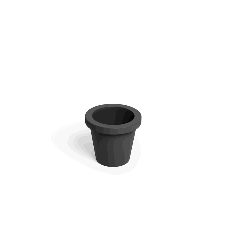 Bakkes Outdoor Planter Table, Black