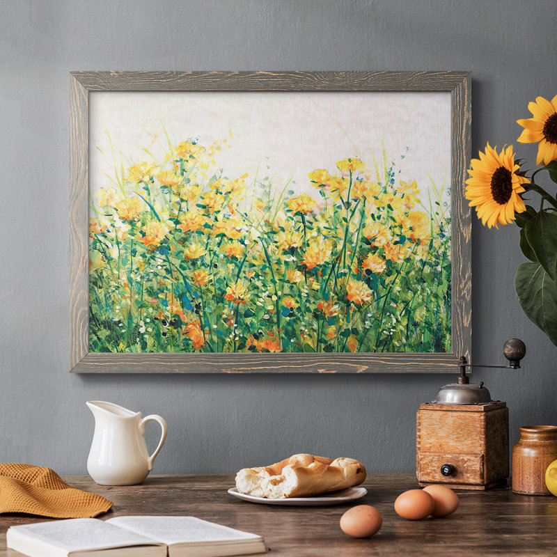 «Garden In Bloom III», reproduction sur toile encadrée, Gris, H 18 po x l 26 po