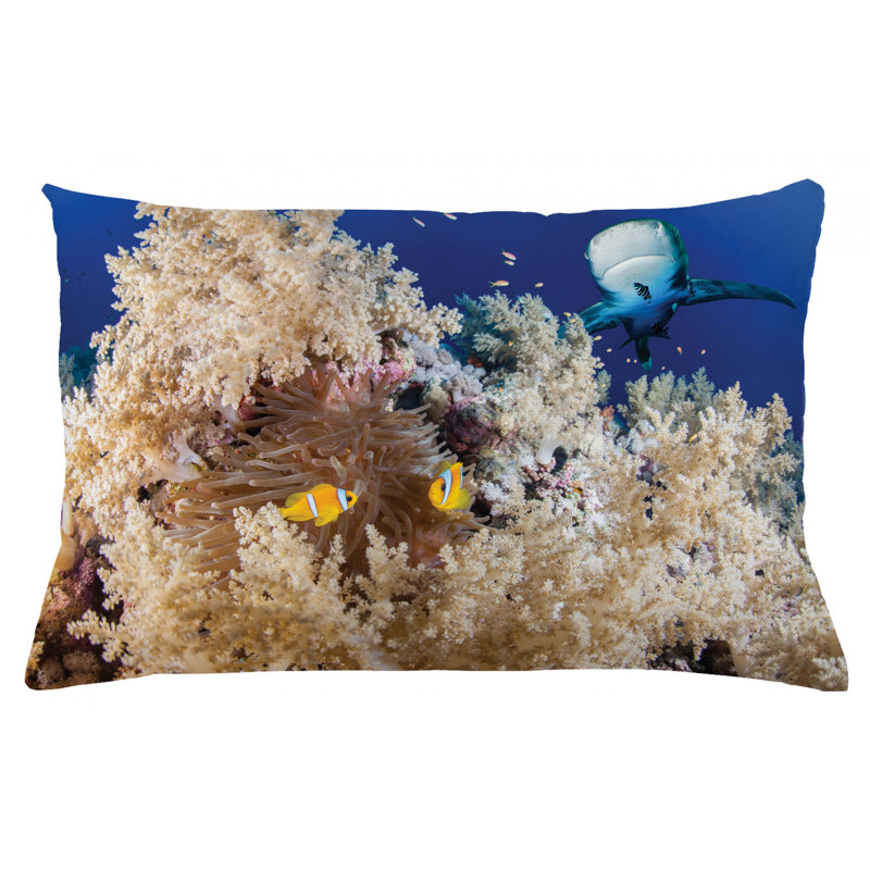 Housse de coussin lombaire intérieur/extérieur shark, 16 po x 26 po