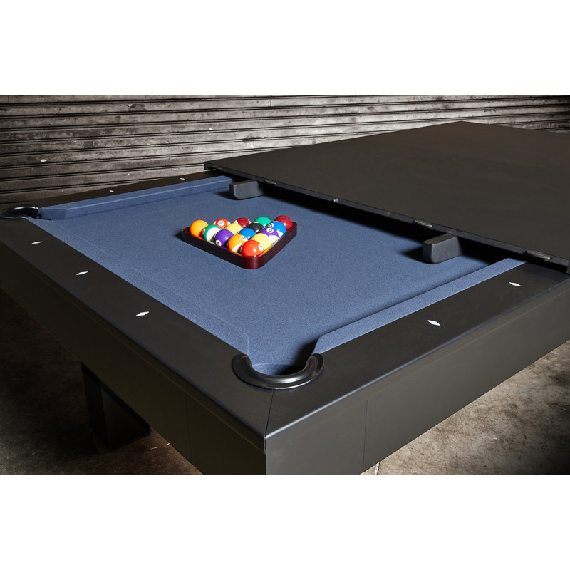 Zurich 8' Slate Pool Table with Professional Installation Included, Basic Black