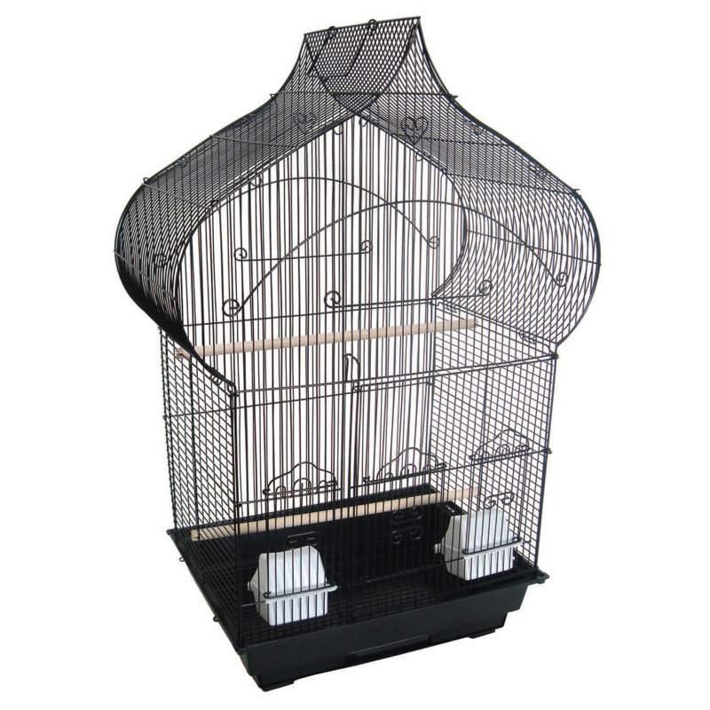 Cage à oiseaux en forme de Taj Mahal Huron, Noir