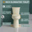 Toilette haute allongée deux pièces 17 po ADA 17 po pour personnes âgées, tornade double 1,1 / 1,6 GPF, carte 1000 g, os-113948151