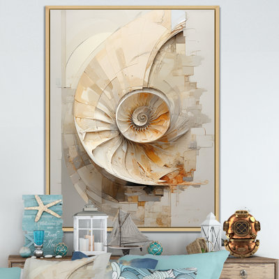«Abstract Snails Nautilus I» sur toile