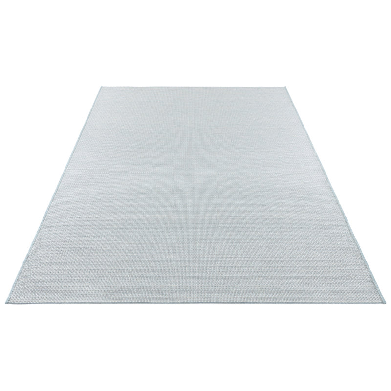 Millau Flatweave Light Blue/Cream Indoor/Outdoor Rug, Rectangle 140 x 200cm