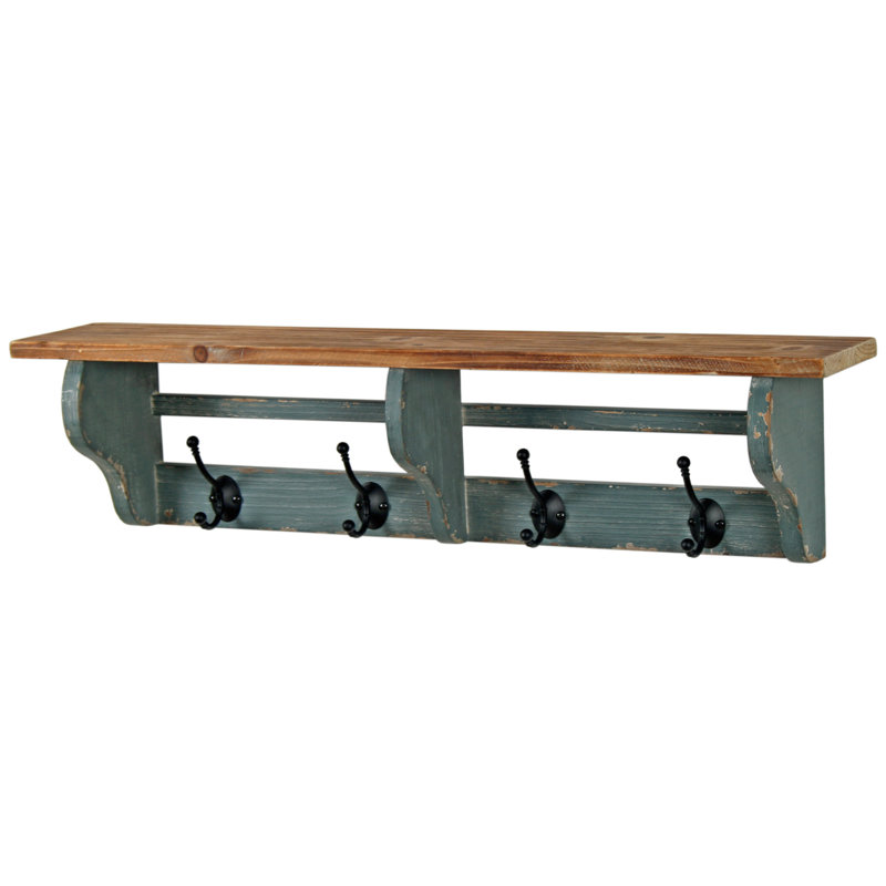 Kalinowski Solid Wood Wall 8 - Hook Wall Mounted Coat Rack