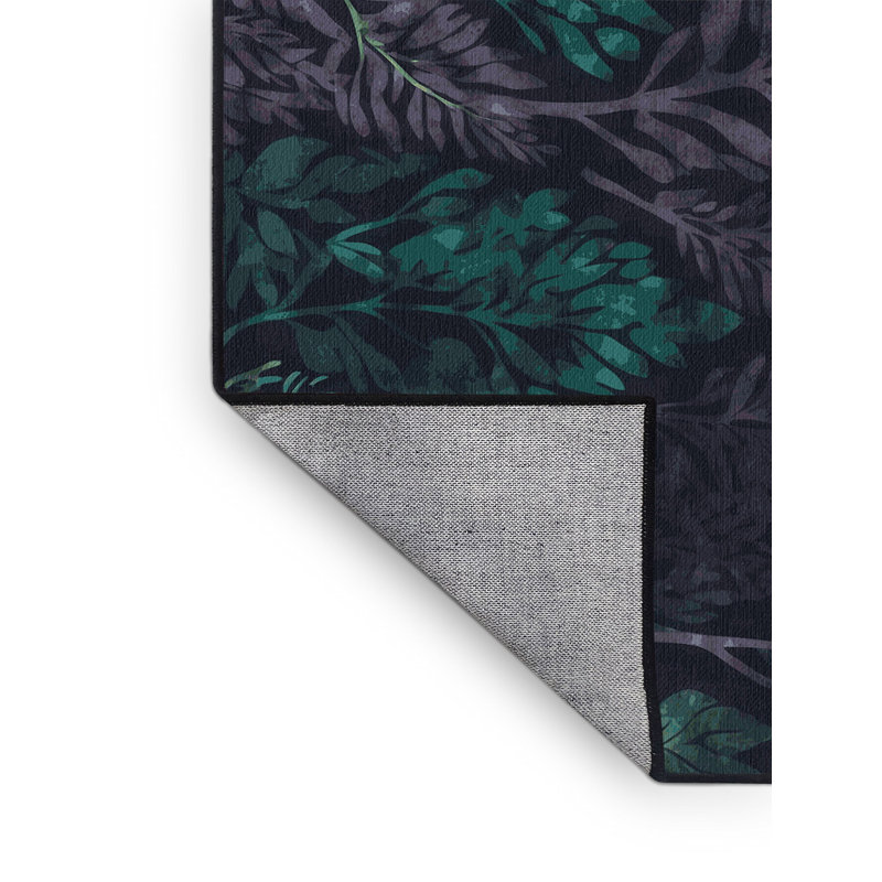 Forest Aurora Rug, Round 8'