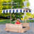 VIVOHOME x Solid Wood Sandbox with Cover